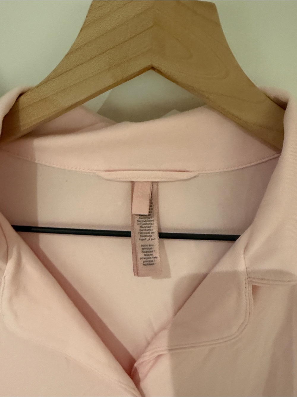 SKIMS Classic Button-Down Pajama Set in Pink Bloom - Picture 5 of 9